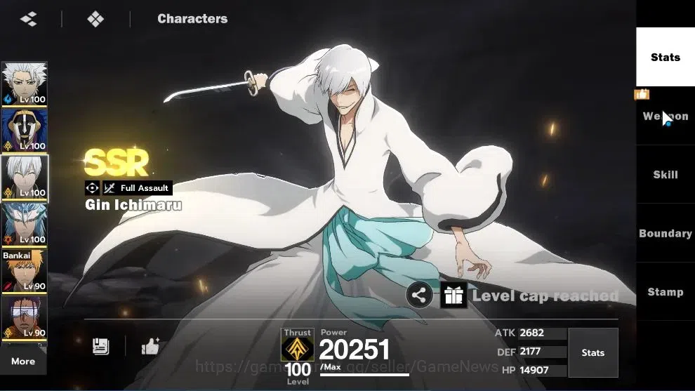 BLEACH: Soul Resonance Accounts NuverseSEA|Lv 72|14 19