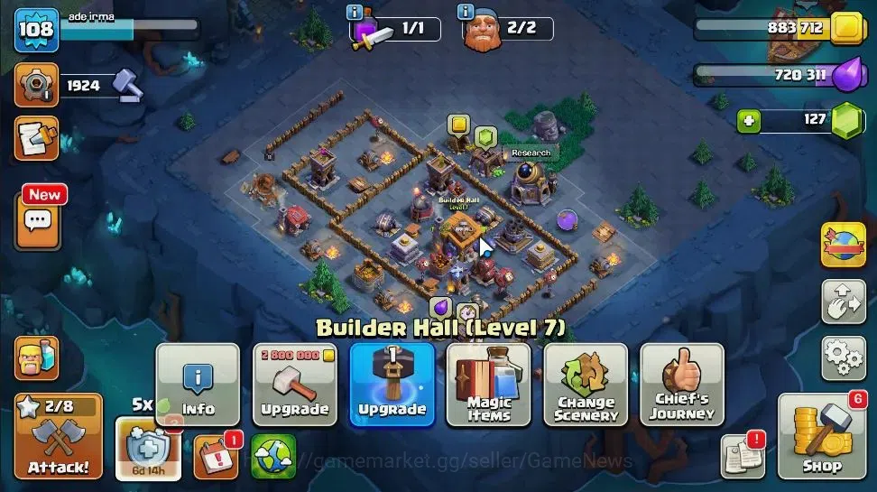 Clash of Clans Accounts LV 108|TH 12 - BH 7|HH 6|Limited Skin|BK 51,AQ 51, image 12
