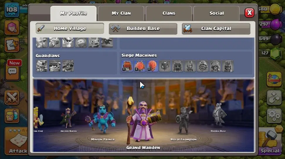 Clash of Clans Accounts LV 108|TH 12 - BH 7|HH 6|Limited Skin|BK 51,AQ 51, image 4