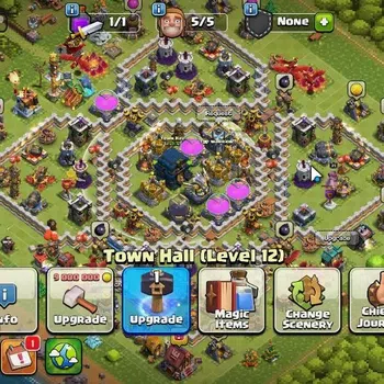 Clash of Clans High-End LV 108|TH 12 - BH 7|HH 6|Limited Skin|BK 51,AQ 51, image 1