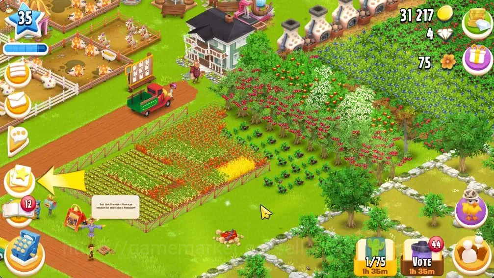 Hay Day Accounts Lvl 35 | Silo Storage 550 + Barn Storage 1050 | La image 3