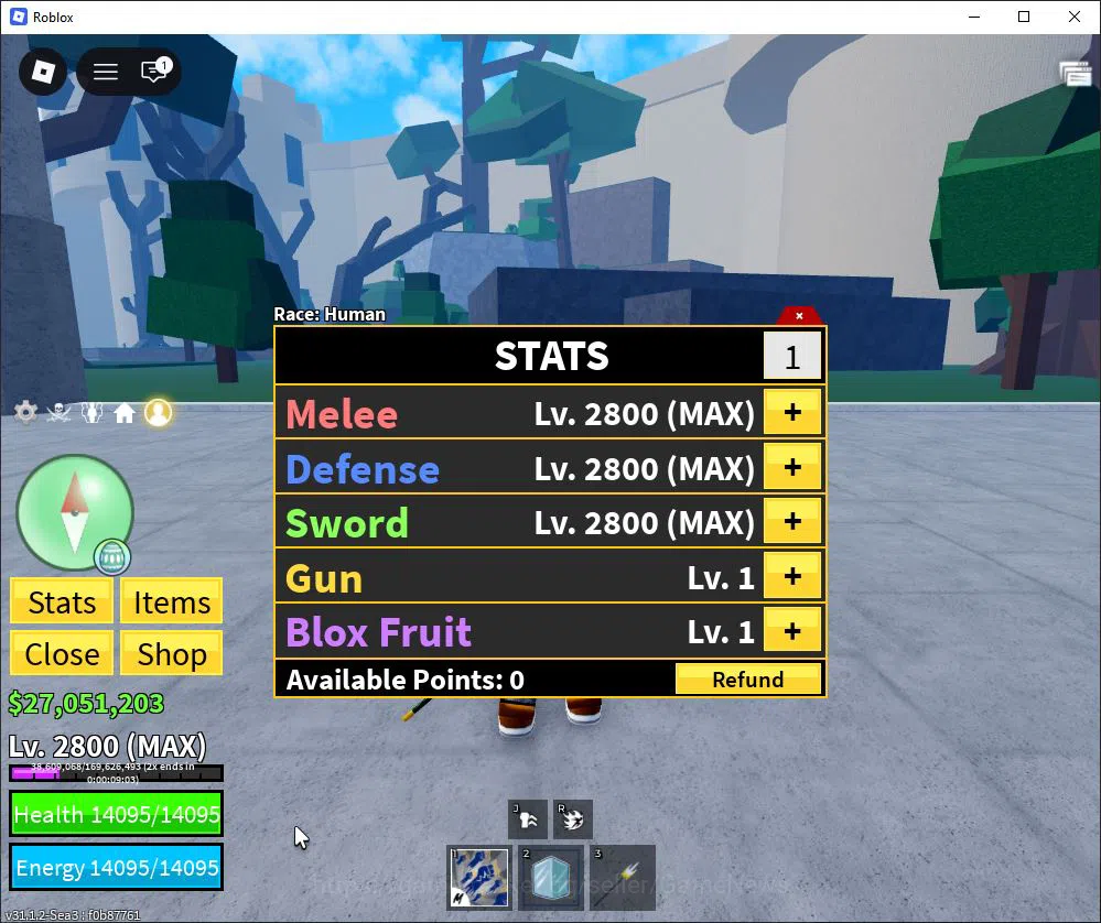 Roblox Accounts Blox Fruit |Lv Max + Ice,GodHuman|27M Beli 55K Fra image 1