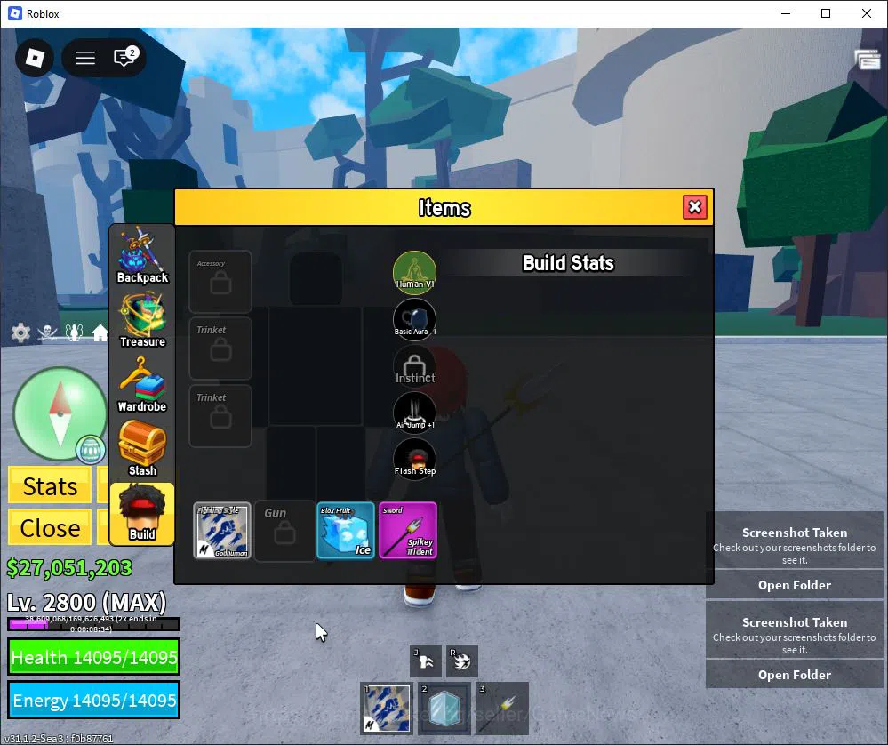 Roblox Accounts Blox Fruit |Lv Max + Ice,GodHuman|27M Beli 55K Fra image 9