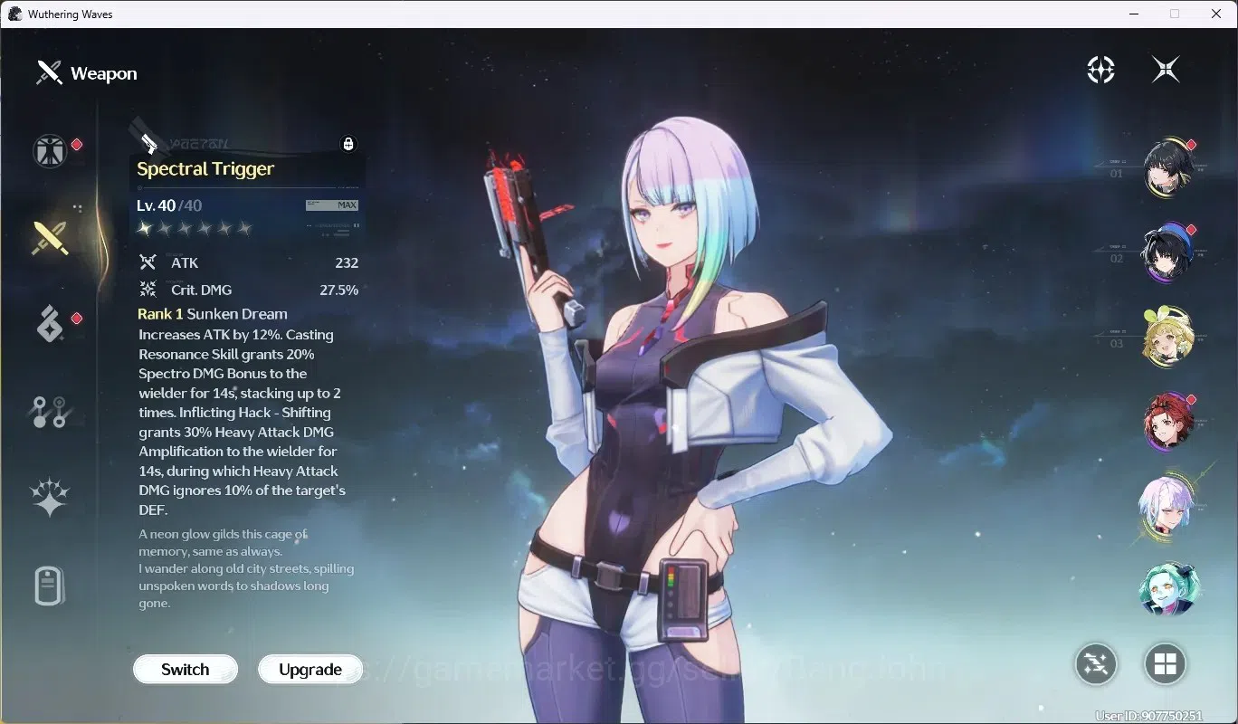 Wuthering Waves Accounts SEA|UL 49|Rank 5|2 Char Limited [Lucy R6 + Sign,Sh image 4