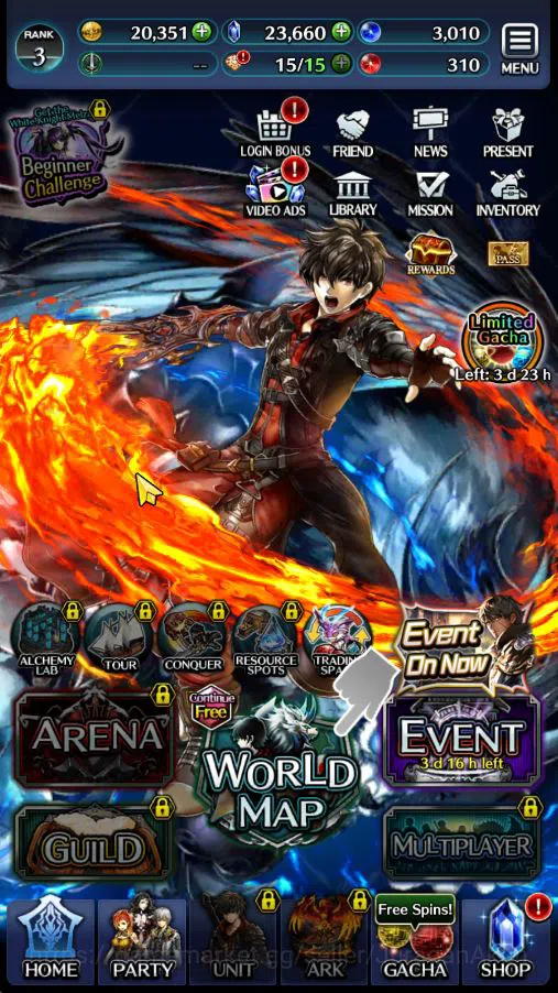 Last Cloudia Low-End Global|Starter Rank 3|Kyle the Swordsman,MB Rei,Li image 1