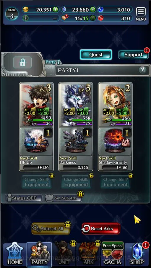 Last Cloudia Accounts Low-End Global|Starter Rank 3|Kyle the Swordsman,MB Rei,Lilebette of the Blaze,Etc| 7 SSR Ark|Code 3