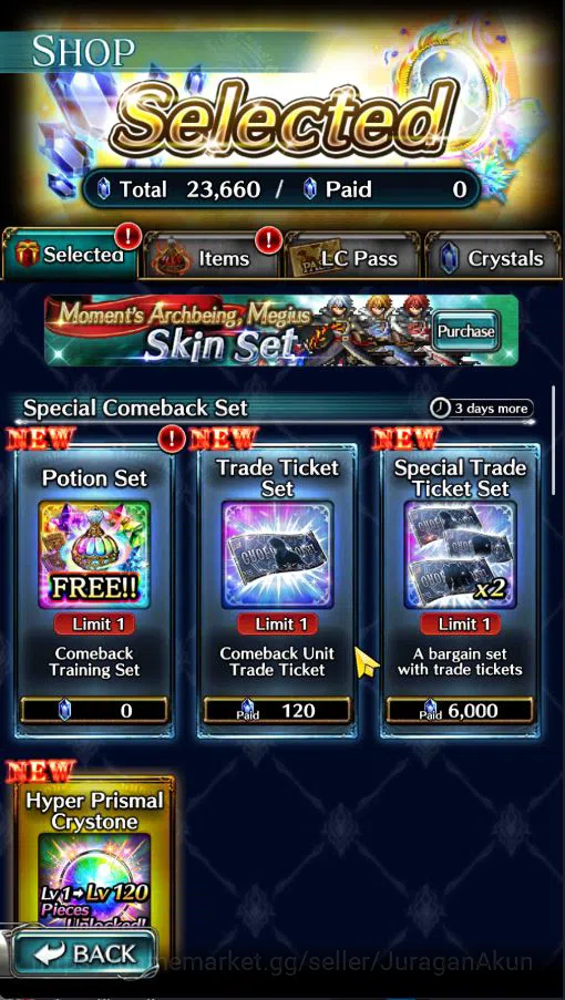 Last Cloudia Accounts Low-End Global|Starter Rank 3|Kyle the Swordsman,MB Rei,Lilebette of the Blaze,Etc| 7 SSR Ark|Code 6