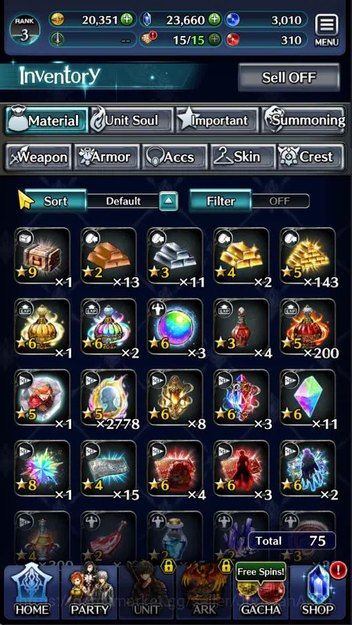 Last Cloudia Accounts Low-End Global|Starter Rank 3|Kyle the Swordsman,MB Rei,Lilebette of the Blaze,Etc| 7 SSR Ark|Code 8