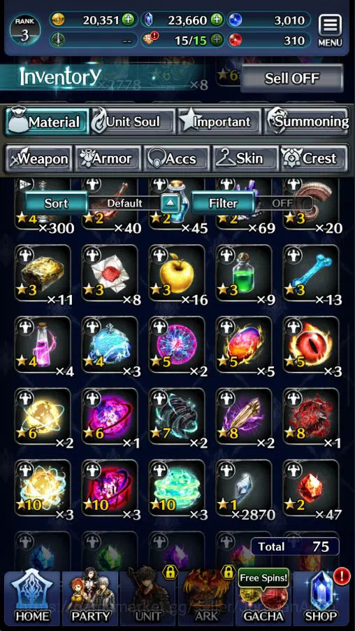 Last Cloudia Accounts Low-End Global|Starter Rank 3|Kyle the Swordsman,MB Rei,Lilebette of the Blaze,Etc| 7 SSR Ark|Code 9