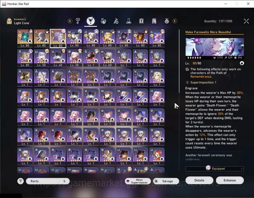 Honkai Star Rail Accounts Asia|TL 67|13 Limited|Castorice+Sign,Anaxa,The Her image 6