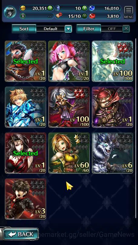 Last Cloudia Accounts Global Rank 9|Top Tier Units (Gilbert,GH Adel,Gorm image 1