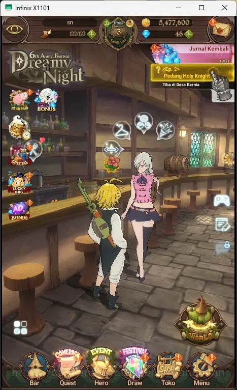 The Seven Deadly Sins: Grand Cross Accounts Asia| Starter | 426K CC | Ludociel, Opressor DK, M image 1