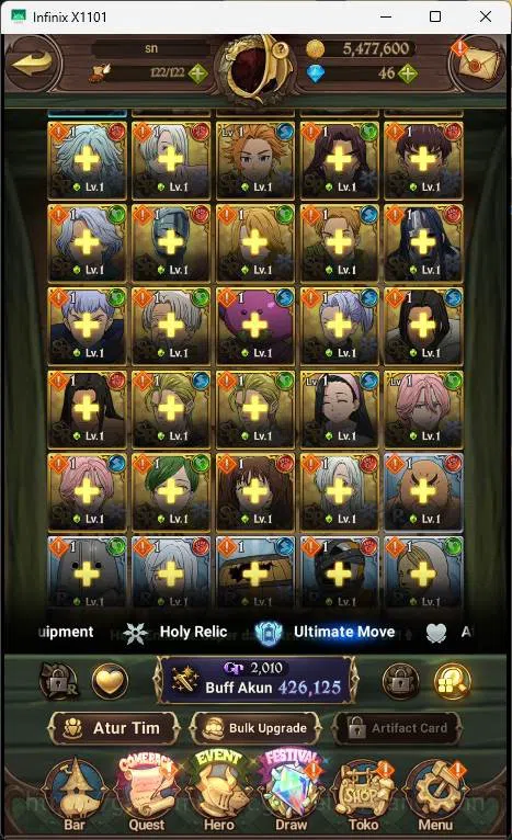 The Seven Deadly Sins: Grand Cross Accounts Asia| Starter | 426K CC | Ludociel, Opressor DK, M image 4