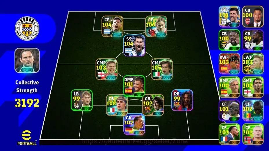eFootball Accounts Legends & Iconic Players Mobile|PW 3192|Showtime Neuer,Jackson,Etc.|Epic 1