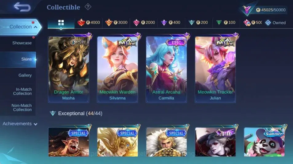 Mobile Legends: Bang Bang Accounts Global|Hero 104|Skin 178|Renowned|Collector Natali image 5