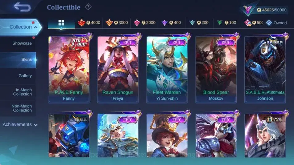 Mobile Legends: Bang Bang Accounts Global|Hero 104|Skin 178|Renowned|Collector Natali image 9
