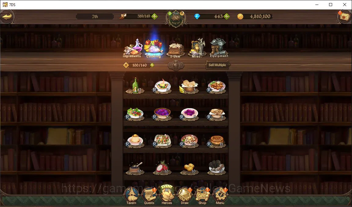 The Seven Deadly Sins: Grand Cross Accounts Starter Global | 1,4M CC | 443 Dm | 1 LR+5 UR | Helbram, Meresca, Thor, Gowther 13
