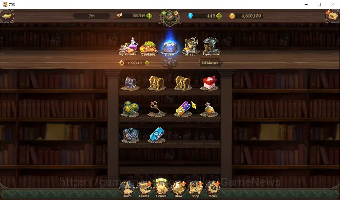 The Seven Deadly Sins: Grand Cross Accounts Starter Global | 1,4M CC | 443 Dm | 1 LR+5 UR | Helbram, Meresca, Thor, Gowther 14