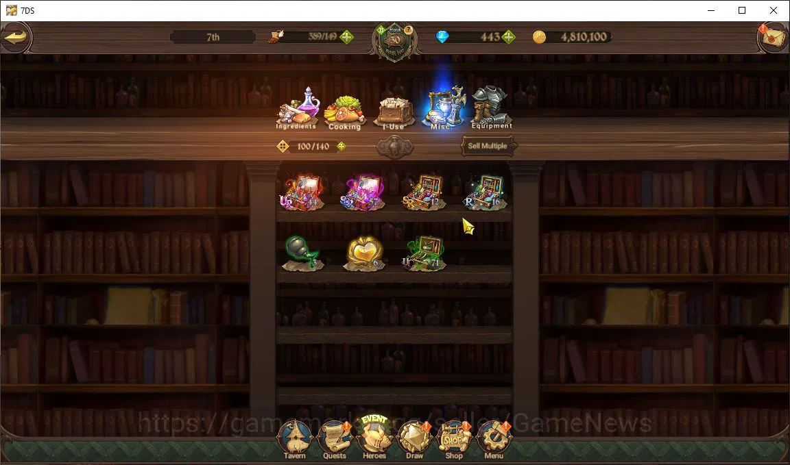 The Seven Deadly Sins: Grand Cross Accounts Starter Global | 1,4M CC | 443 Dm | 1 LR+5 UR | Helbram, Meresca, Thor, Gowther 15