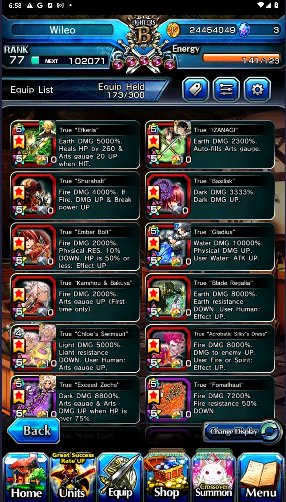 Grand Summoners Accounts GLOBAL | Ascend 24 | Roy (TW), DL Rimuru, Miyu, Sh image 8