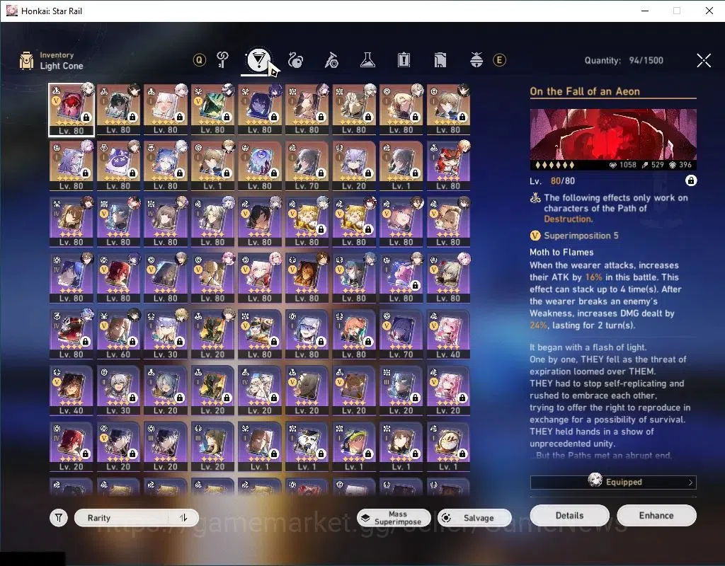 Honkai Star Rail Accounts Asia|TL 70|22 Limited|[Casto,Yao Guang,The Herta,S image 8