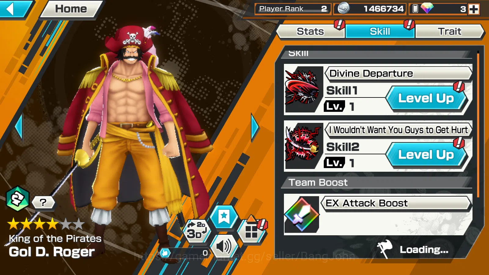 One Piece Bounty Rush Accounts Global | 5EX | KOTP Gol D.Roger,4emperor Monkey D. image 4