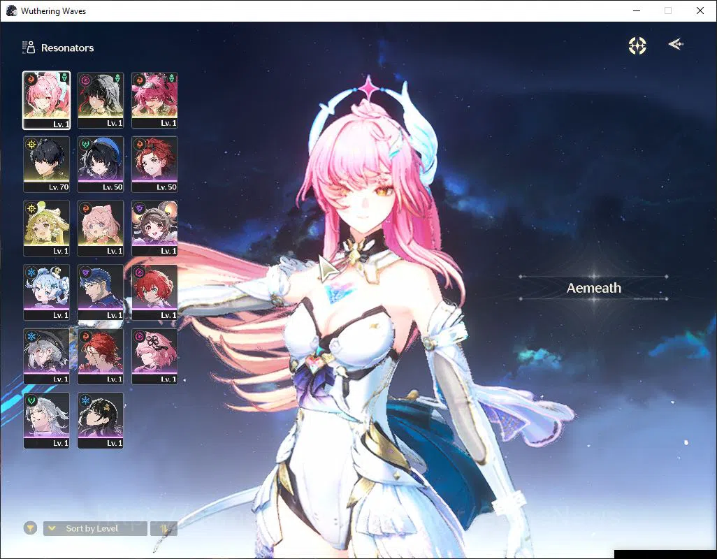NA |UL 46|3 Limited| Aemeath+Sign,Chisa+Sign,Lupa+Sign |DB Lv29|Male MC|Log Kuro|Check SS (WW2644) Wuthering Waves Mid-Game NA |UL 46|3 Limited| Aemeath+Sign,Chisa+Sign,Lupa+ image 1