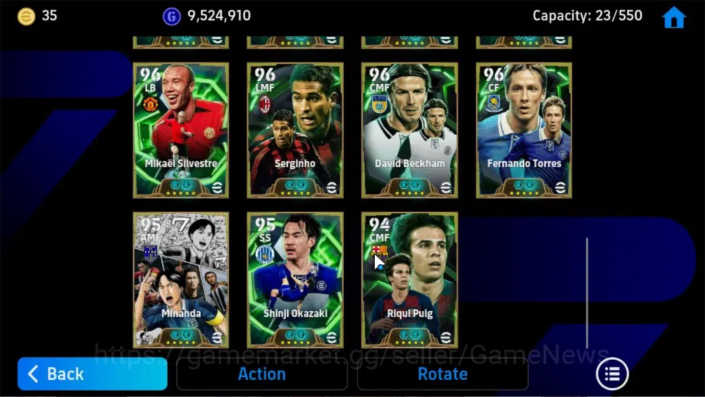 eFootball Accounts Legends & Iconic Players Android|23Epic Cannavaro,Vitinha,Totti,Xabi 10