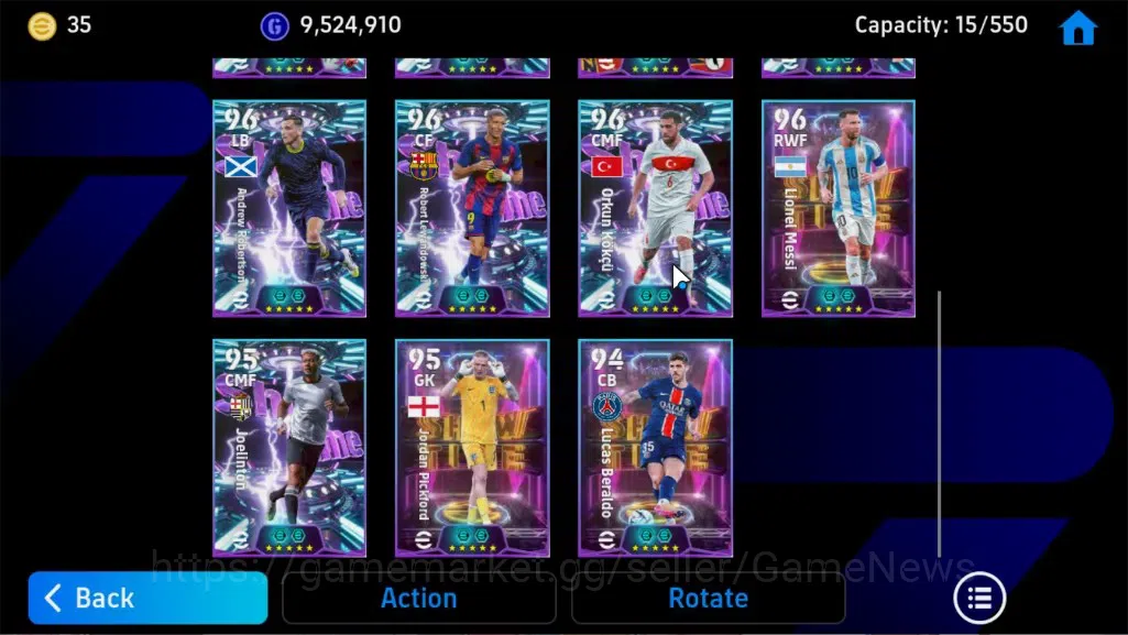 eFootball Accounts Legends & Iconic Players Android|23Epic Cannavaro,Vitinha,Totti,Xabi 12