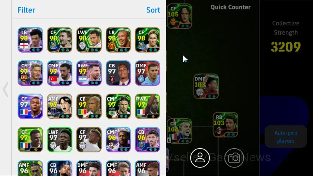 eFootball Accounts Legends & Iconic Players Android|23Epic Cannavaro,Vitinha,Totti,Xabi 2