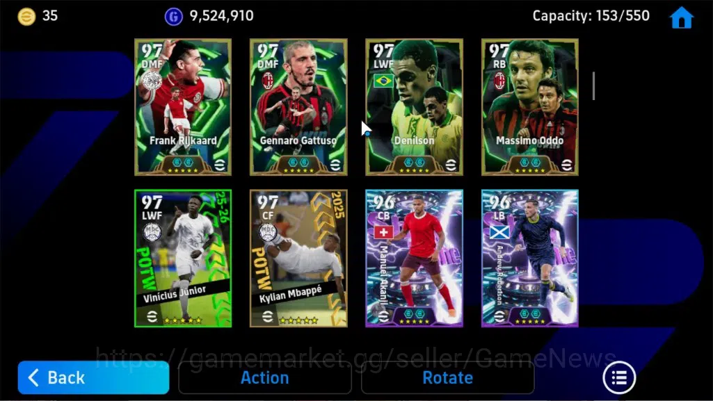 eFootball Accounts Legends & Iconic Players Android|23Epic Cannavaro,Vitinha,Totti,Xabi 7