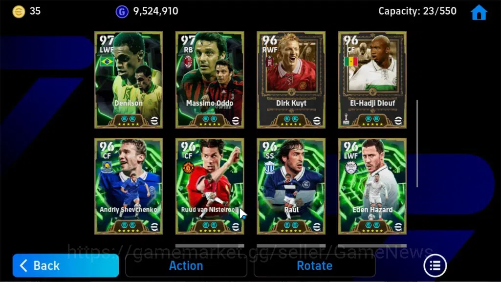 eFootball Accounts Legends & Iconic Players Android|23Epic Cannavaro,Vitinha,Totti,Xabi 9