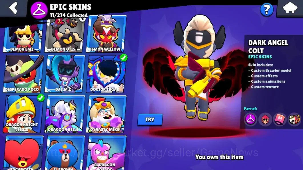 Brawl Stars Accounts 4217 Trophy|41 Brawlers 7 Max Lvl|1 Prestige|80 Skin|1 Hypch Skin [Scr Poco] 2 Legend 3 Myth 11 Epic|CN 13
