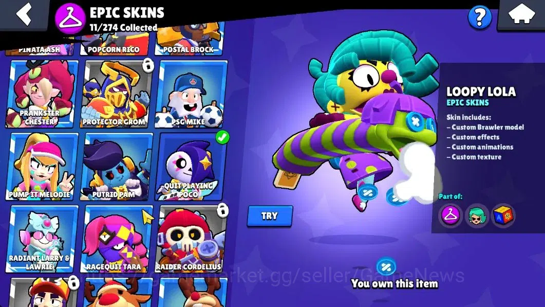 Brawl Stars Accounts 4217 Trophy|41 Brawlers 7 Max Lvl|1 Prestige|80 Skin|1 Hypch Skin [Scr Poco] 2 Legend 3 Myth 11 Epic|CN 15
