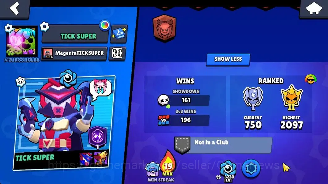 Brawl Stars Accounts 4217 Trophy|41 Brawlers 7 Max Lvl|1 Prestige|80 Skin|1 Hypch Skin [Scr Poco] 2 Legend 3 Myth 11 Epic|CN 4