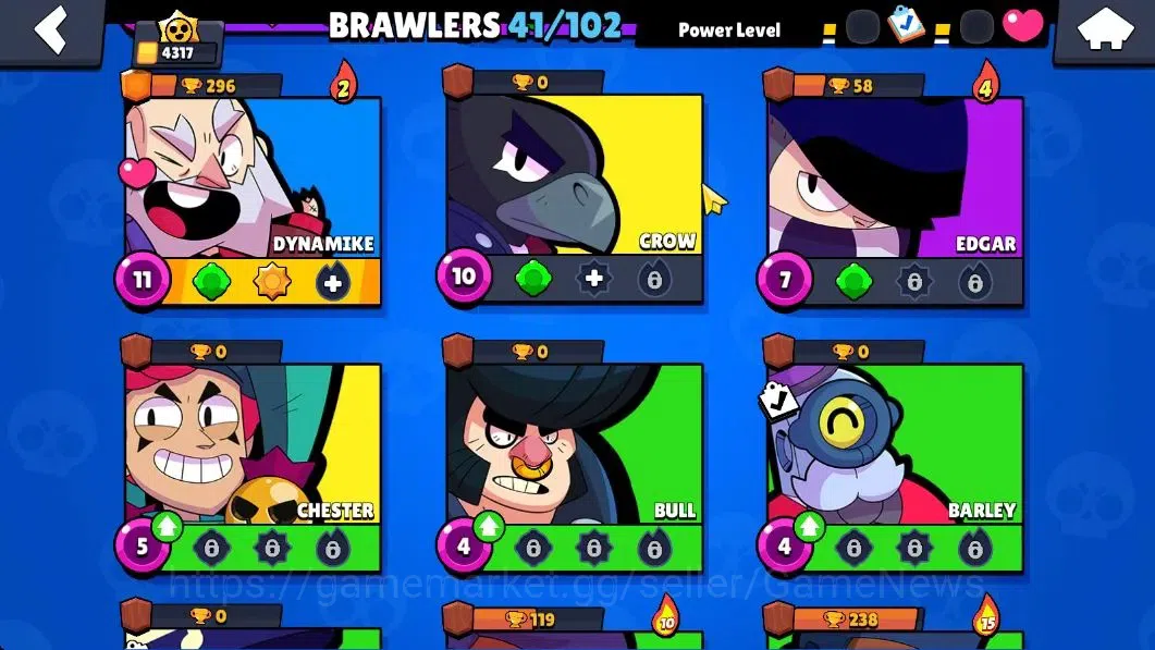 Brawl Stars Accounts 4217 Trophy|41 Brawlers 7 Max Lvl|1 Prestige|80 Skin|1 Hypch Skin [Scr Poco] 2 Legend 3 Myth 11 Epic|CN 6