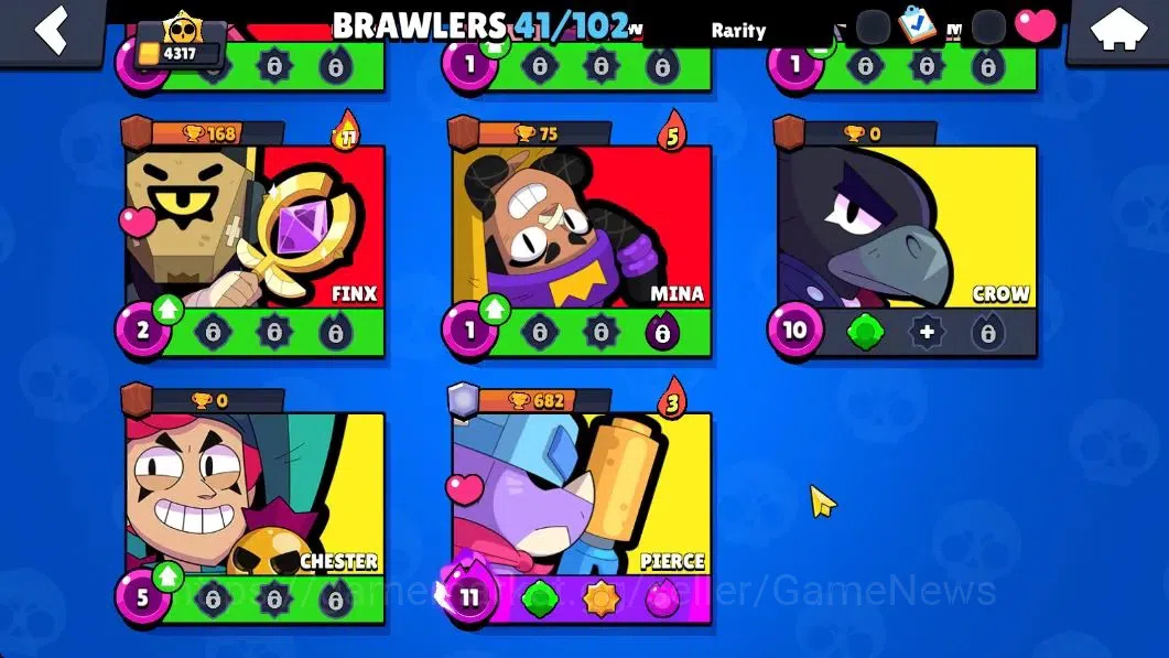 Brawl Stars Accounts 4217 Trophy|41 Brawlers 7 Max Lvl|1 Prestige|80 Skin|1 Hypch Skin [Scr Poco] 2 Legend 3 Myth 11 Epic|CN 7