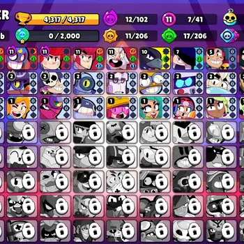 Brawl Stars Accounts 4217 Trophy|41 Brawlers 7 Max Lvl|1 Prestige|80 Sk image 1