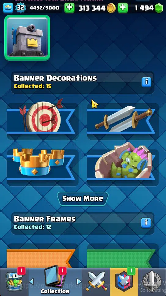 Clash Royale Accounts Midgame Lv 32|Trophy 8199|KTL 11|Limited Skin|Card 119| 1 Hero 5 EVO 8 Champ 19 Legendary 33 Epic 30 17