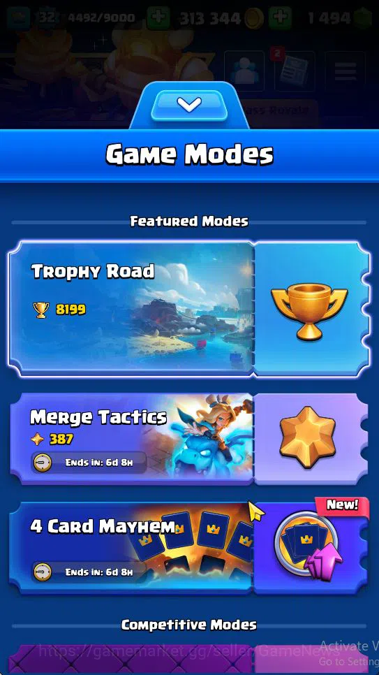 Clash Royale Accounts Midgame Lv 32|Trophy 8199|KTL 11|Limited Skin|Card 119| 1 Hero 5 EVO 8 Champ 19 Legendary 33 Epic 30 2