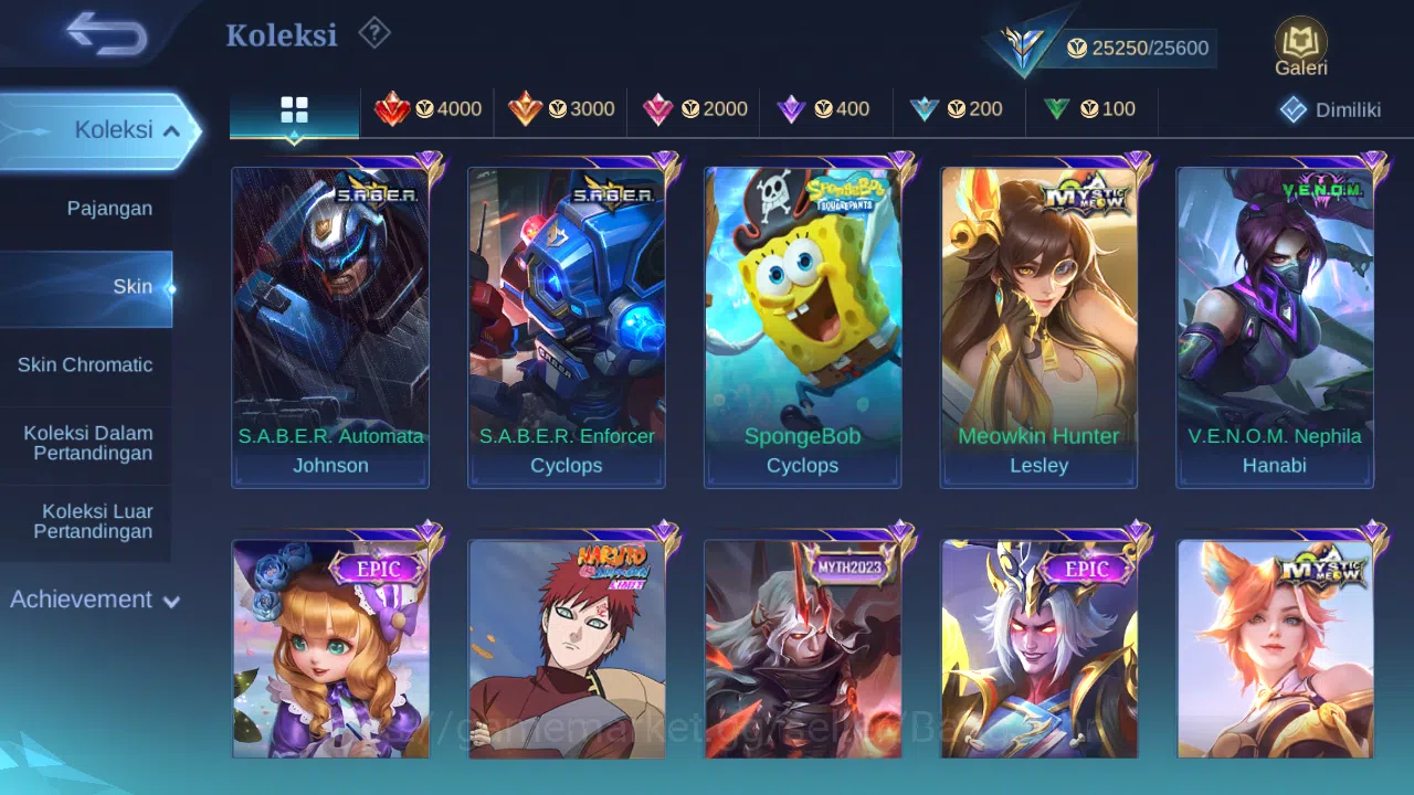 Mobile Legends: Bang Bang Accounts Hero 85 Skin 121 | Meowkin Julian, Lesley, Silvann image 3