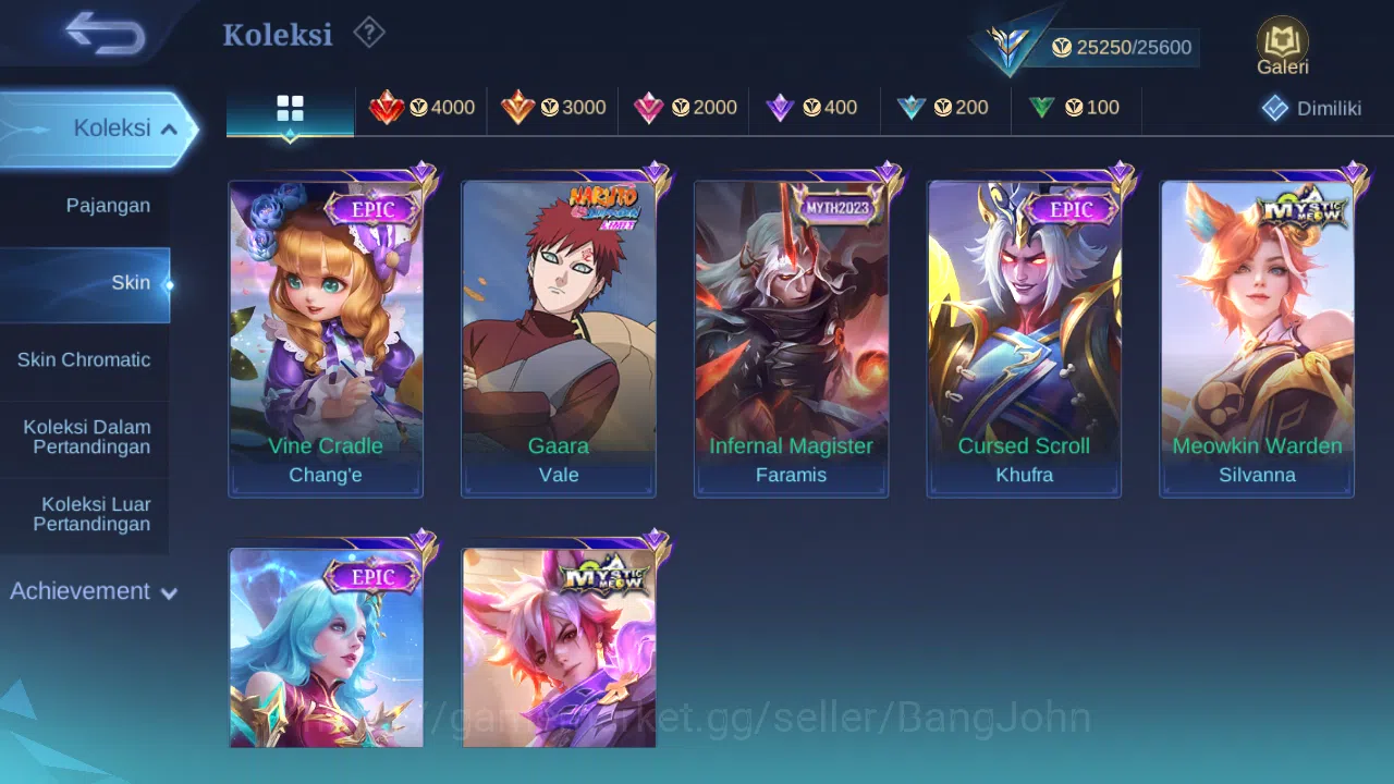 Mobile Legends: Bang Bang Accounts Hero 85 Skin 121 | Meowkin Julian, Lesley, Silvann image 4