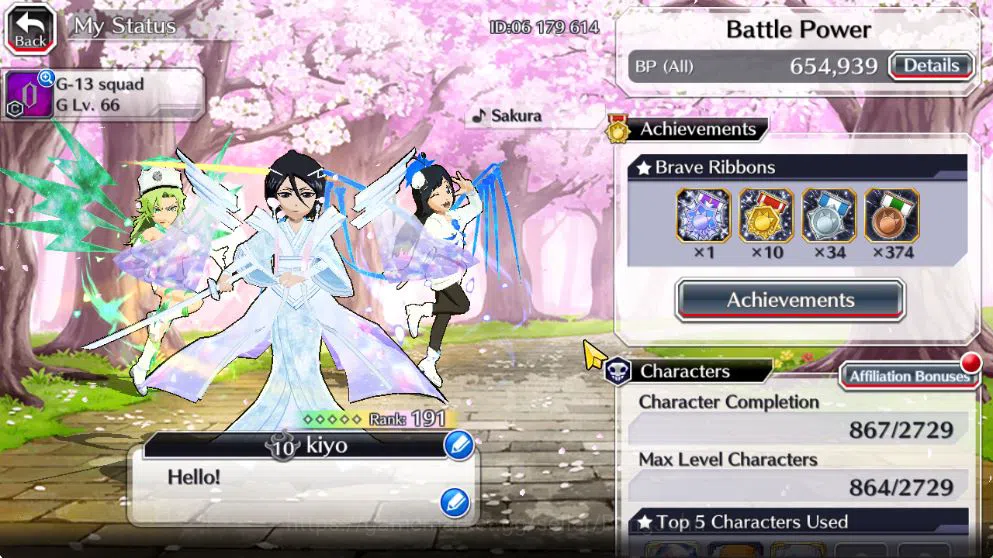 Bleach: Brave Souls Accounts [GLOBAL]41K Orb|TYBW26[Giselle,Candice],Rukia 10th image 16