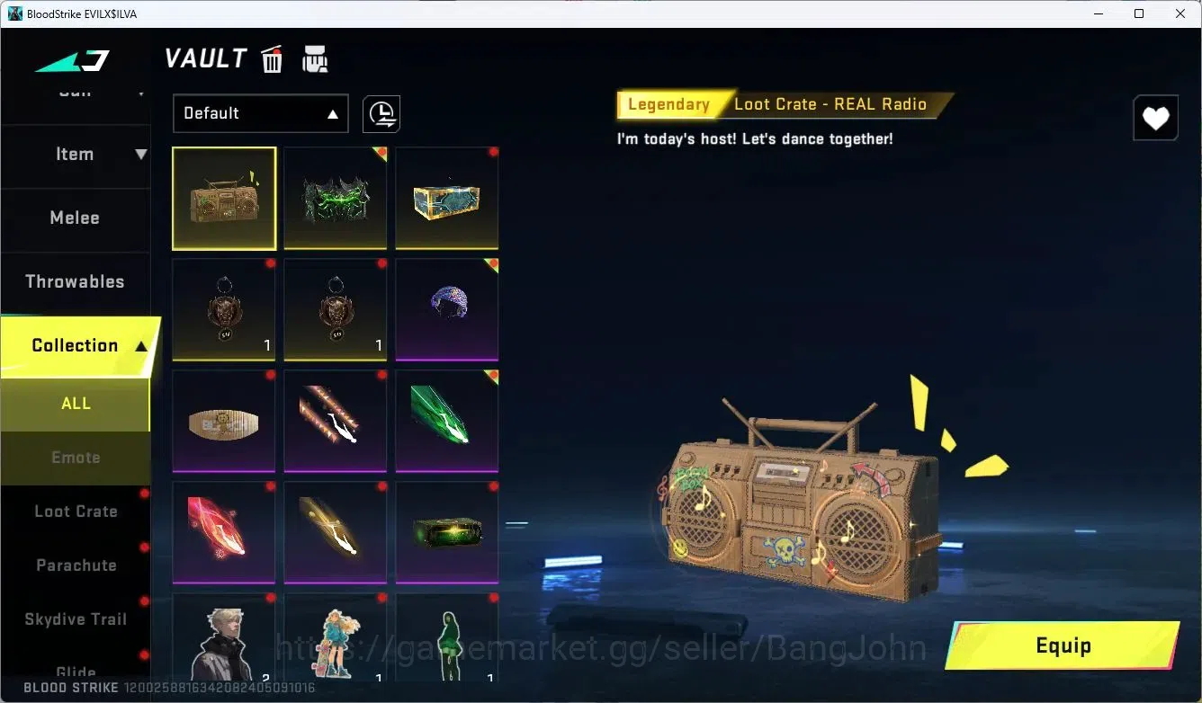 Blood Strike Accounts ASIA  | 3 Collab Skins | 2 Limited Skins | 6 Legen image 16