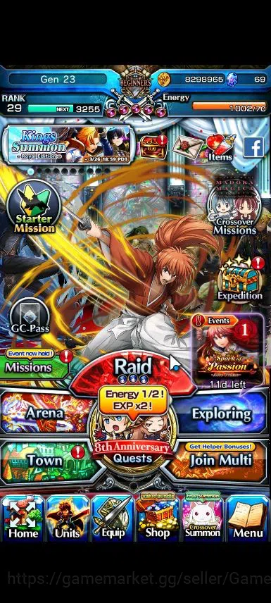 Grand Summoners Accounts Global|Rank 29|12 Ascend|ShishioTW,Jay,Himura,WH F image 1