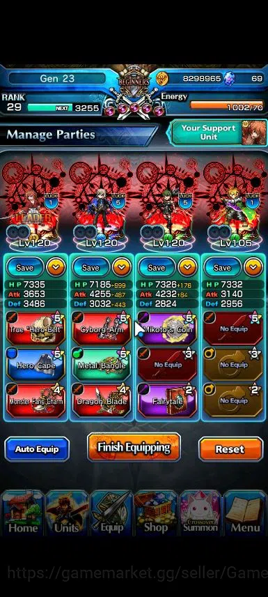 Grand Summoners Accounts Global|Rank 29|12 Ascend|ShishioTW,Jay,Himura,WH F image 3