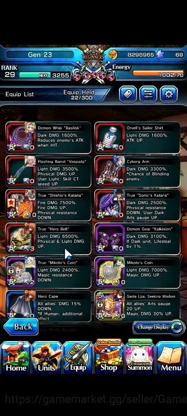 Grand Summoners Accounts Global|Rank 29|12 Ascend|ShishioTW,Jay,Himura,WH F image 5