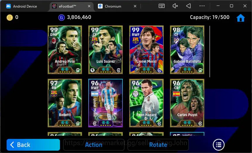 eFootball Accounts Power 3154|Andrea Pirlo epic,Luis Suarez epic,Mess image 4