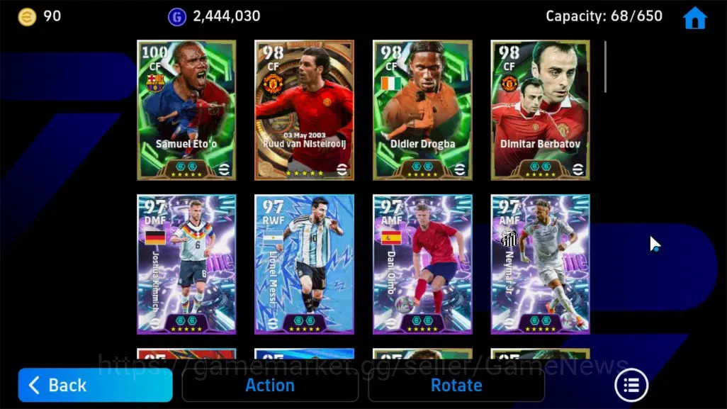 eFootball Accounts Android|BigTime Ruud van Nistelrooij,Epic Samuel E image 4
