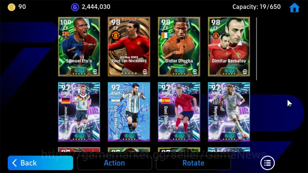 eFootball Accounts Android|BigTime Ruud van Nistelrooij,Epic Samuel E image 7